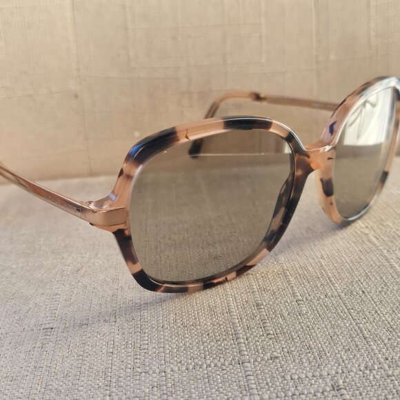 Michael Kors Ladies MK 2024 316213 Adrianna II Pink Tort Sunglasses Brown Lens main image 10